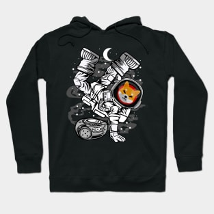 Hiphop Astronaut Shiba Inu Coin To The Moon Crypto Token Shib Army Cryptocurrency Wallet HODL Birthday Gift For Men Women Hoodie